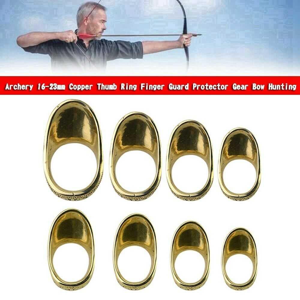 Archery 22mm Copper Thumb Ring Finger Guard Protector Gear Bow Hunting