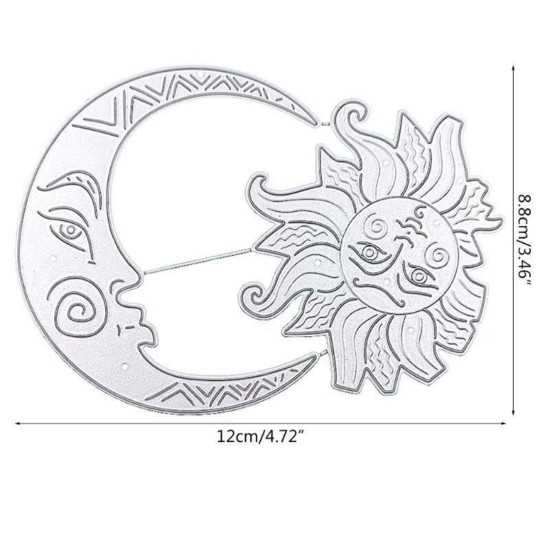 Moon Sun Metal Cutting Dies Stencil DIY Scrapbooking Album Paper Card Template