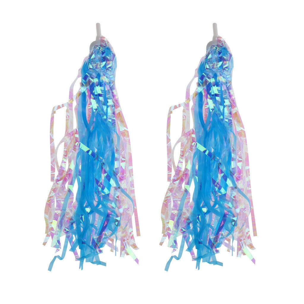 2 Pieces Children Kids Bike Tricycle Boys Girl Bell with 4 Streamer Tassels