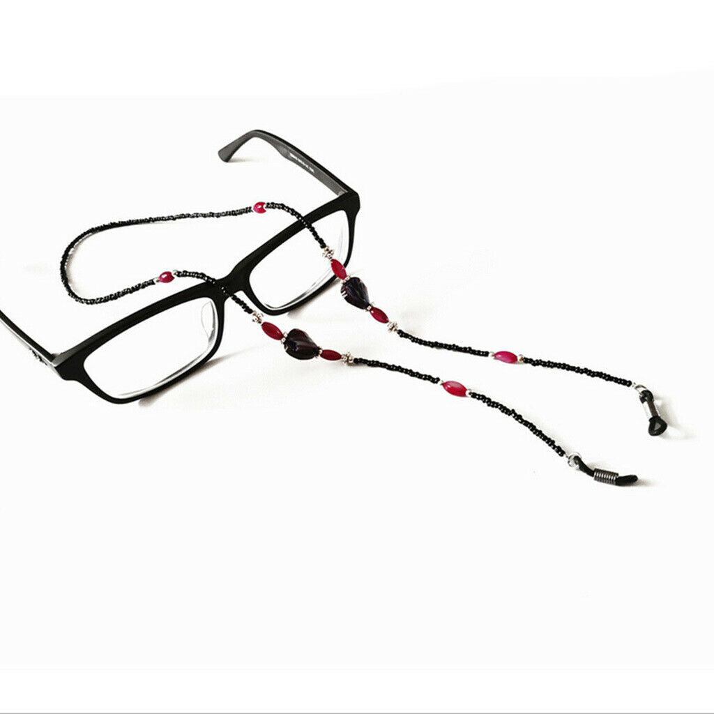 2 Pieces Anti-Slip Eyeglasses Chain Rope Spectacles Cord Retainer Strap