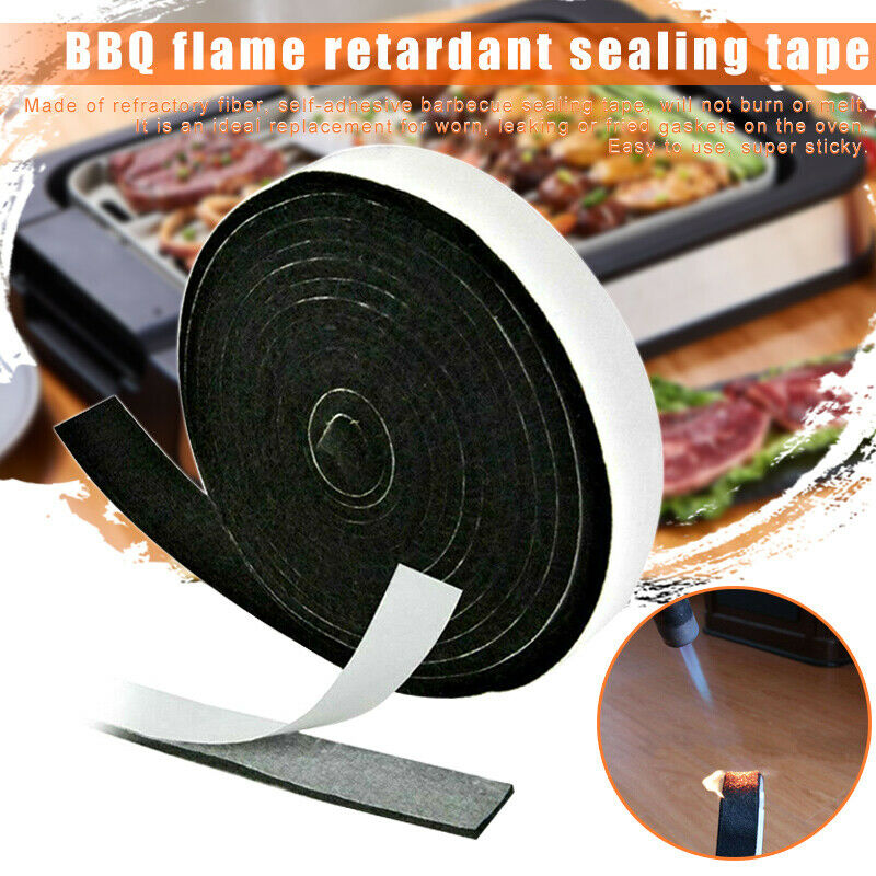 High Heat Barbecue Smoker Gasket BBQ Door Lid Seal Adhesive Self Stick Home New