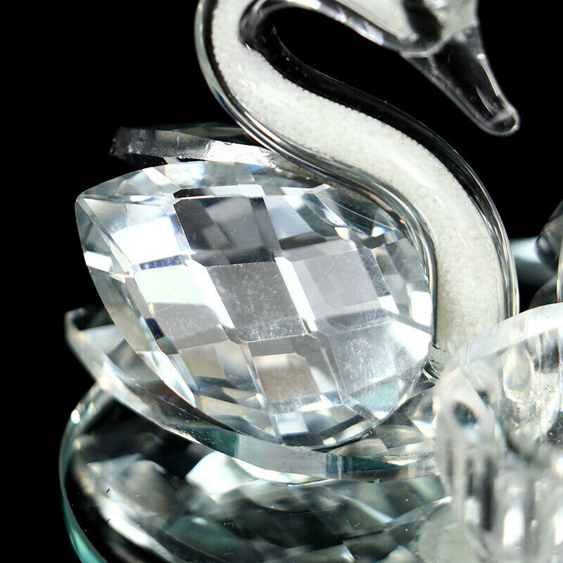 Swan Crystal Diamonds Glass Cup Powdr Liquid Container Dish Nail Art Tools  TL