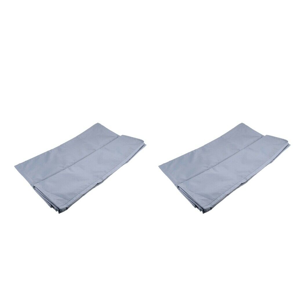 2 Pcs 115-225  Boat Outboard Motor Engine Cover Grey 55x33x45cm&90x60x80cm