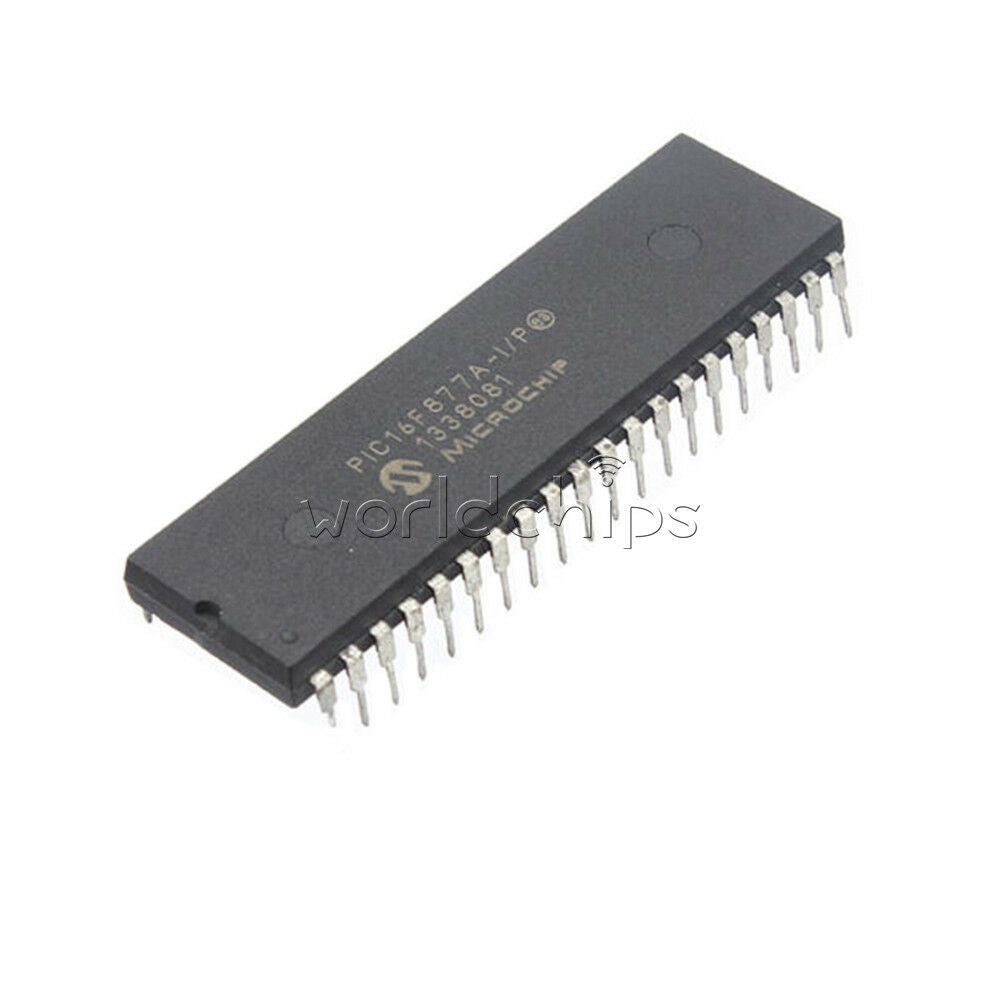 2PCS PIC16F877A-I/P DIP-40 PIC16F DIP40 MC Enhanced Flash Microchontroller
