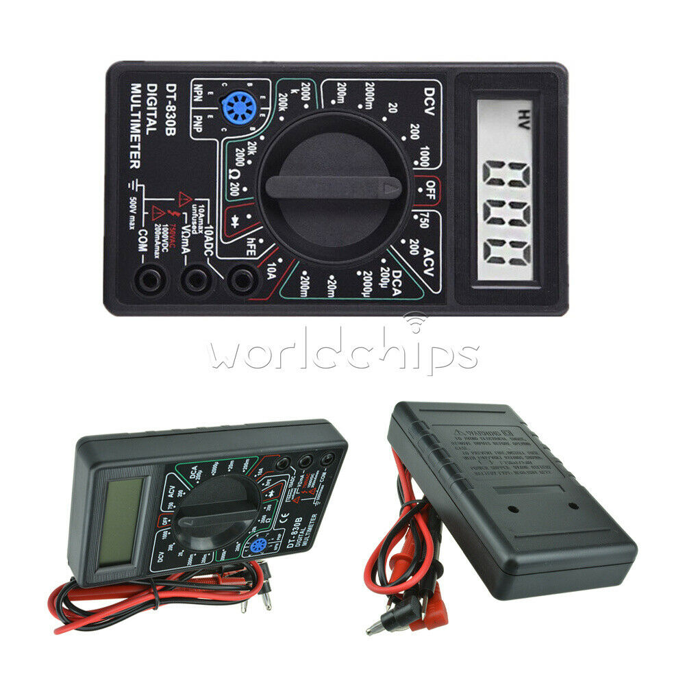 Digital DT-830B Multimeter AC DC Voltmeter Ohmmeter Electrical Multi Tester