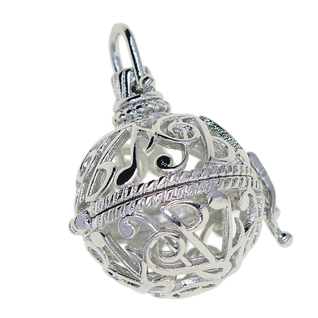 Musical Symbols Beads Cage Pendant Locket Charm for DIY Necklace Pendant