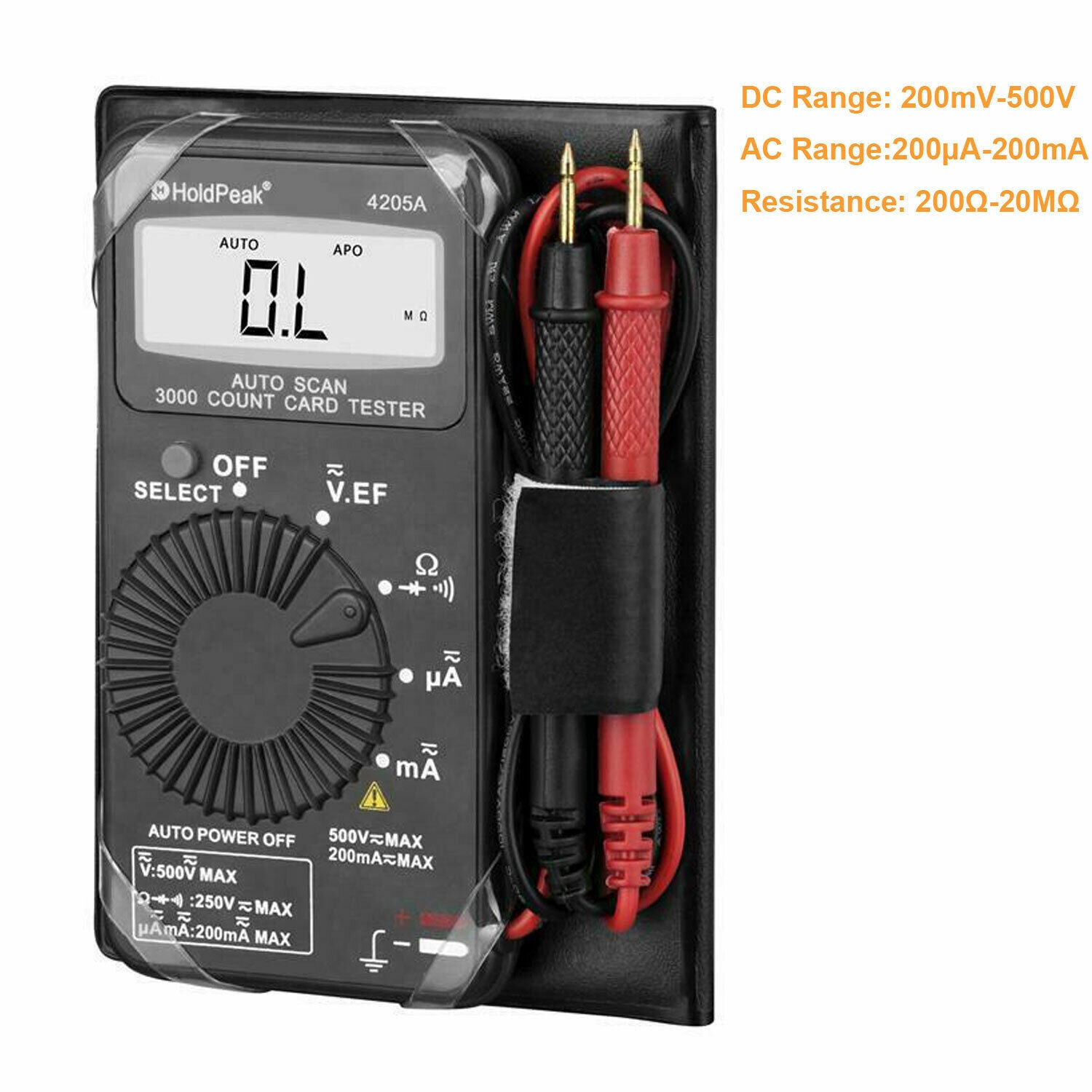 Multifunctional Pocket Meter Digital Resistance Meter Automatic Range Dc Ac Volt