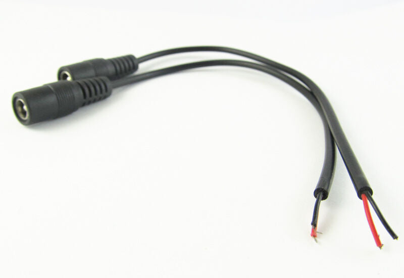 5pcs 5.5mm x 2.5mm 5.5/2.5 CCTV DC Power Charger DC Power Female Cable 30cm