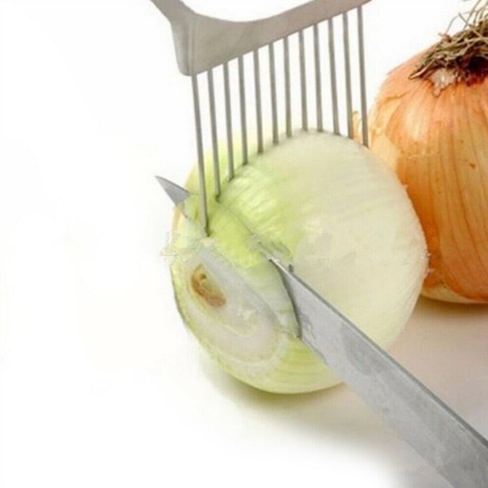 Vegetables Slicer Cutting Aid Holder Guide Slicing Cutter Kitchen Onion Holder