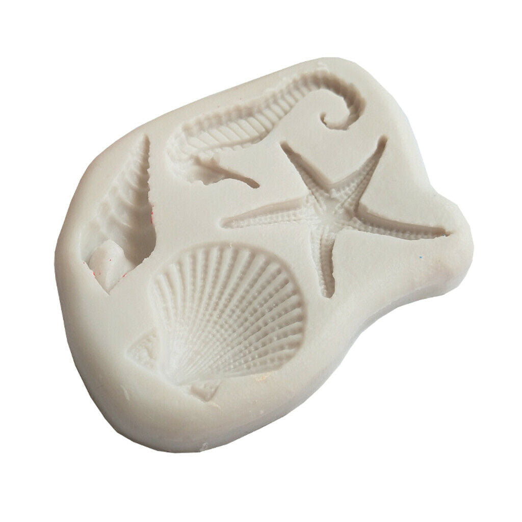 Marine Life Silicone Mould Craft Soap Fondant Cake Chocolate Candle Molds