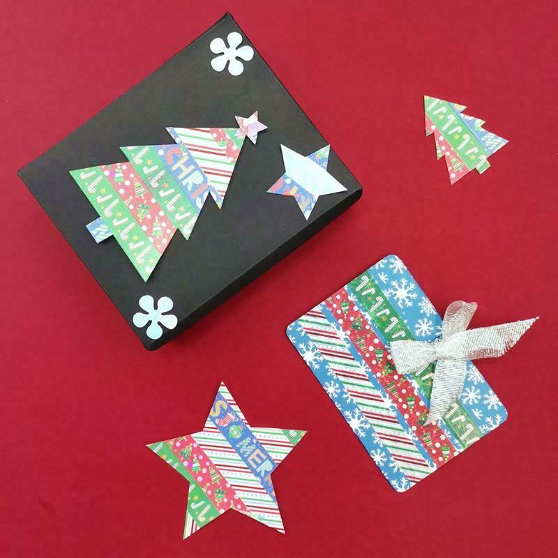 9pcs/set Christmas Washi Tapes Snowman Tree Patterns Tape for Adults Kids DIY