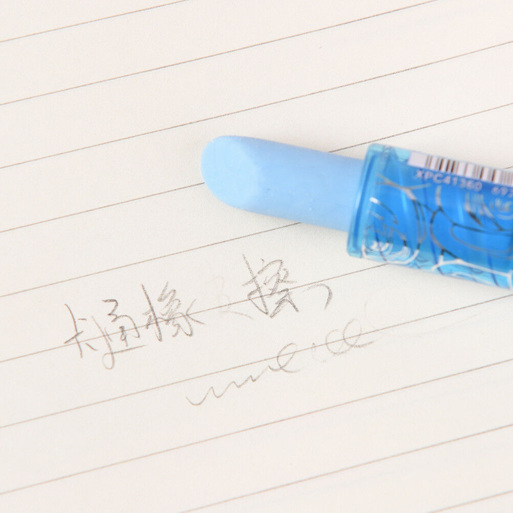 1Pc Stationery Students Lipstick Shape Eraser Rubber Novelty Gift Erase.l8