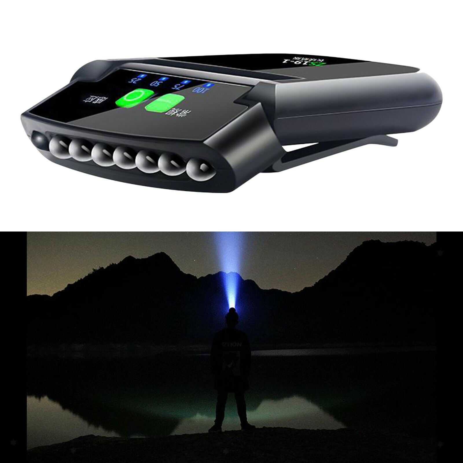 Night Safety   6 LED Head  Brim Light Fishing Outdoor Head Lamp Torch
