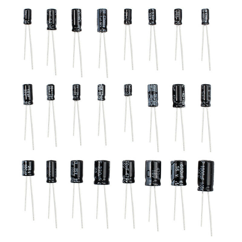 0.1To1000Uf 24 Models Electrolytic Radial Capacitors Combination Element 500Pcs