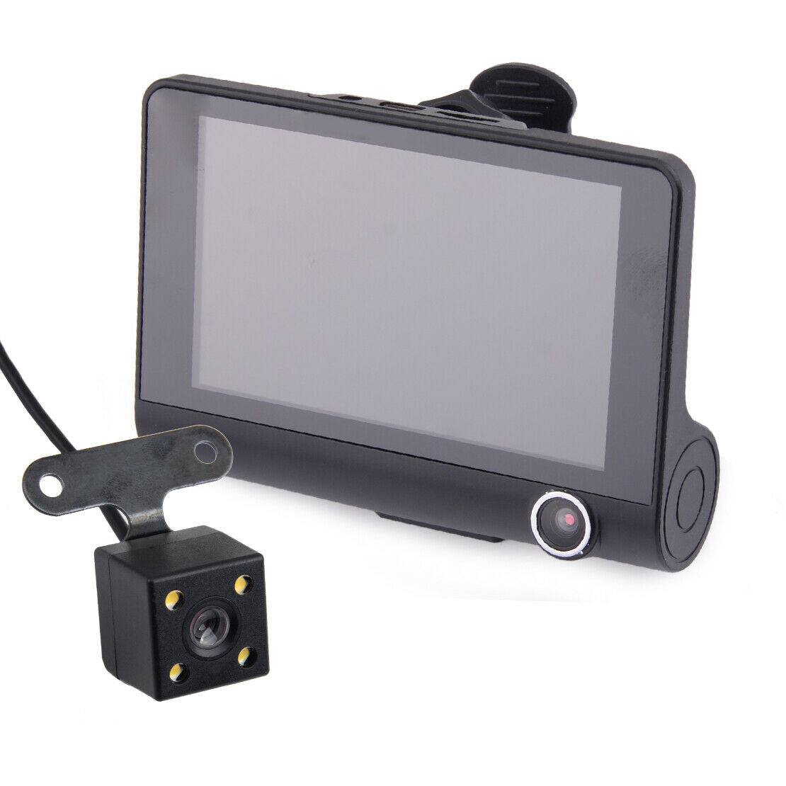4'' HD 1080P 170° 3 Lens Car DVR Dash Cam Video Recorder Rearview Camera 1pcs