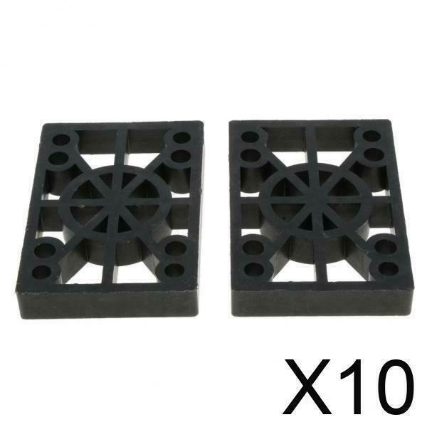 10X 2 Pcs Skateboard Riser Pads Longboard Rise Pads, Soft Longboard Shockpads,