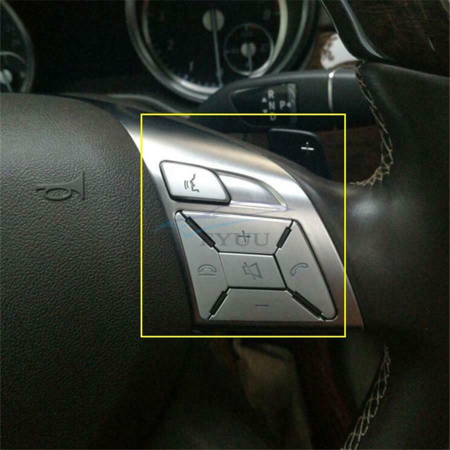 For Benz SLK R172\CLS W218 2011-15 ABS Interior Steering Wheel Button Trim Cover