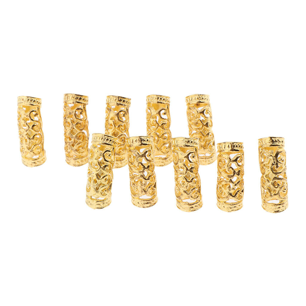 DIY Bracelet Pendant Necklace Hair Tube Beads Metal Dreadlocks Hair Braiding
