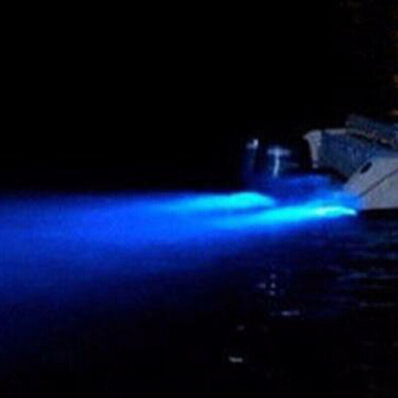 1PC 345 Lumens Stainless Steel 27 LED Blue Underwater Pontoon Boat Transom Light