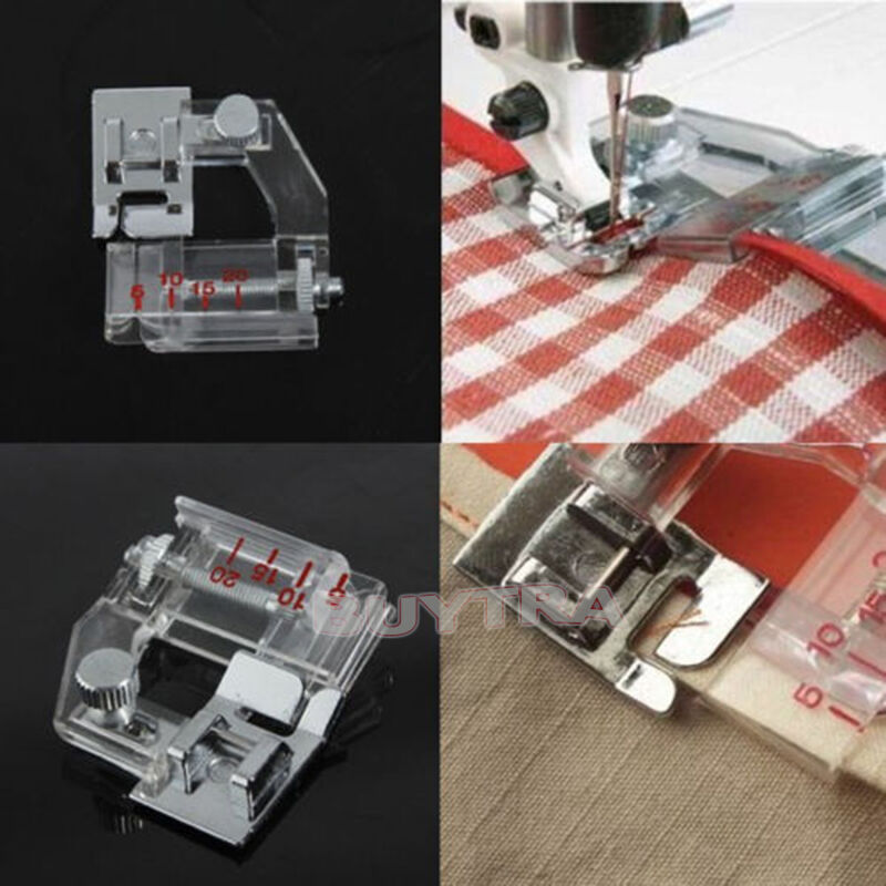 Snap-on Adjustable Bias Binder Foot For Brother Singer Janome Sewing Machine WB