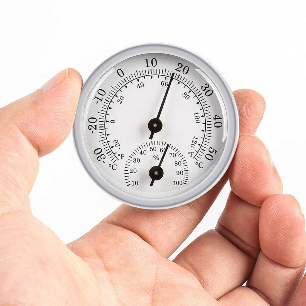 Premium Decorative Wall Thermometer Hygrometer -20 and 120 F /-30 and 50 C