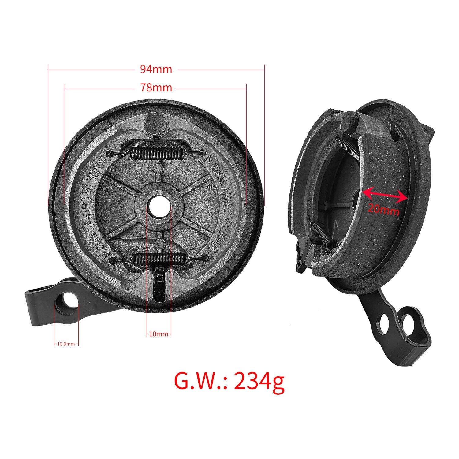 Electric Brake Cover Motor Drum Brake For Ninebot Max G30 Replacement Parts