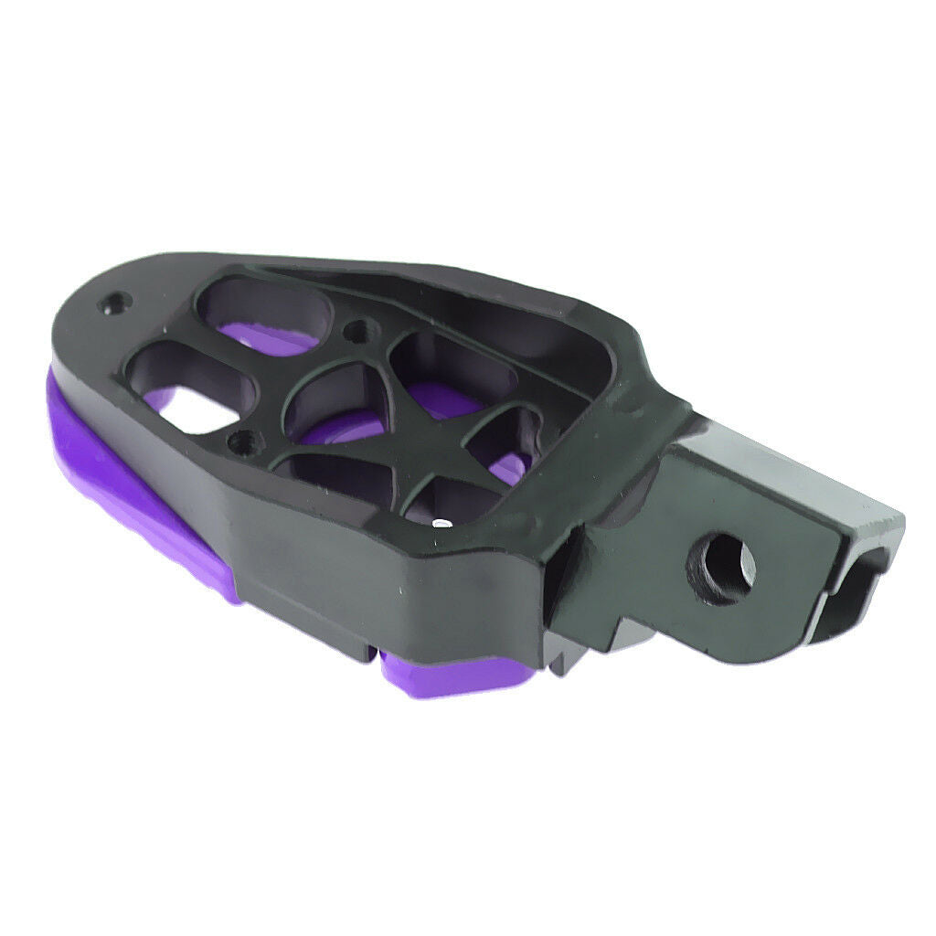 2x Left Right Universal Pedals Foot Pegs Footrests for Motorbike ATV Purple
