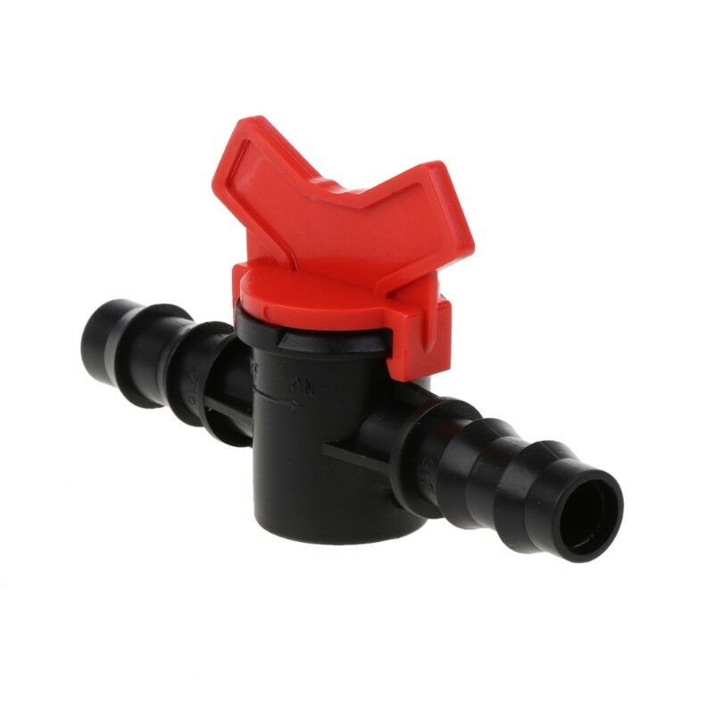 2way Connector Adaptor Quick Turn Off Plastic Irrigation Water Valve Hose Switch