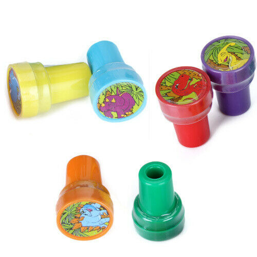 Decorative Inks Stamps with Different Dinosaur Designs - 6 Units