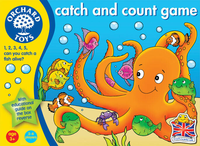 Orchard Toys 002 Catch and Count Kids Childrens British made Game 3 Years +
