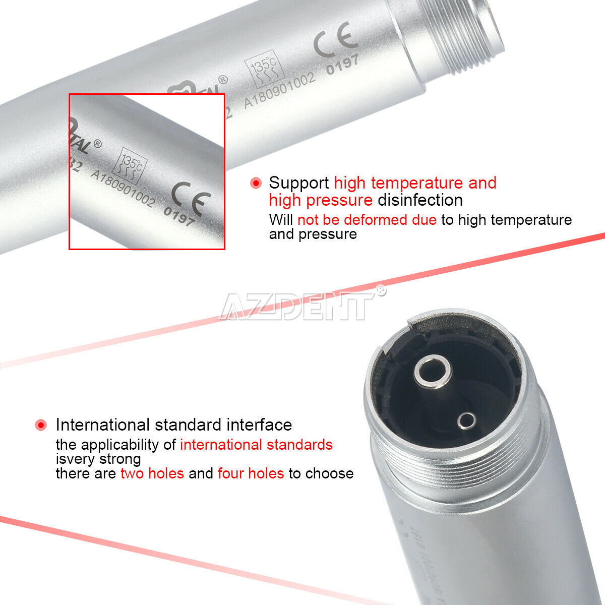 Dental  E-generator integrated LED High Speed Standard Push 3 Spray Handpiece B2