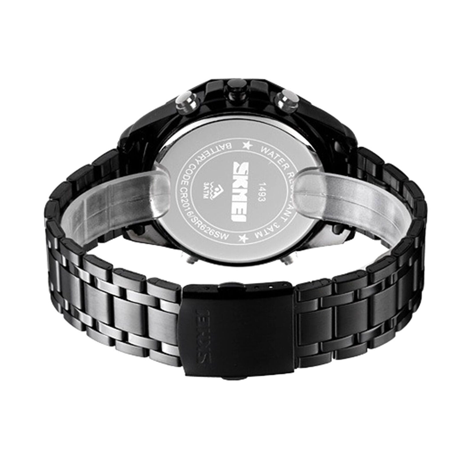 Solar Men's Power Sports Analog Digital Dual Luminous Waterproof Wrist Watch