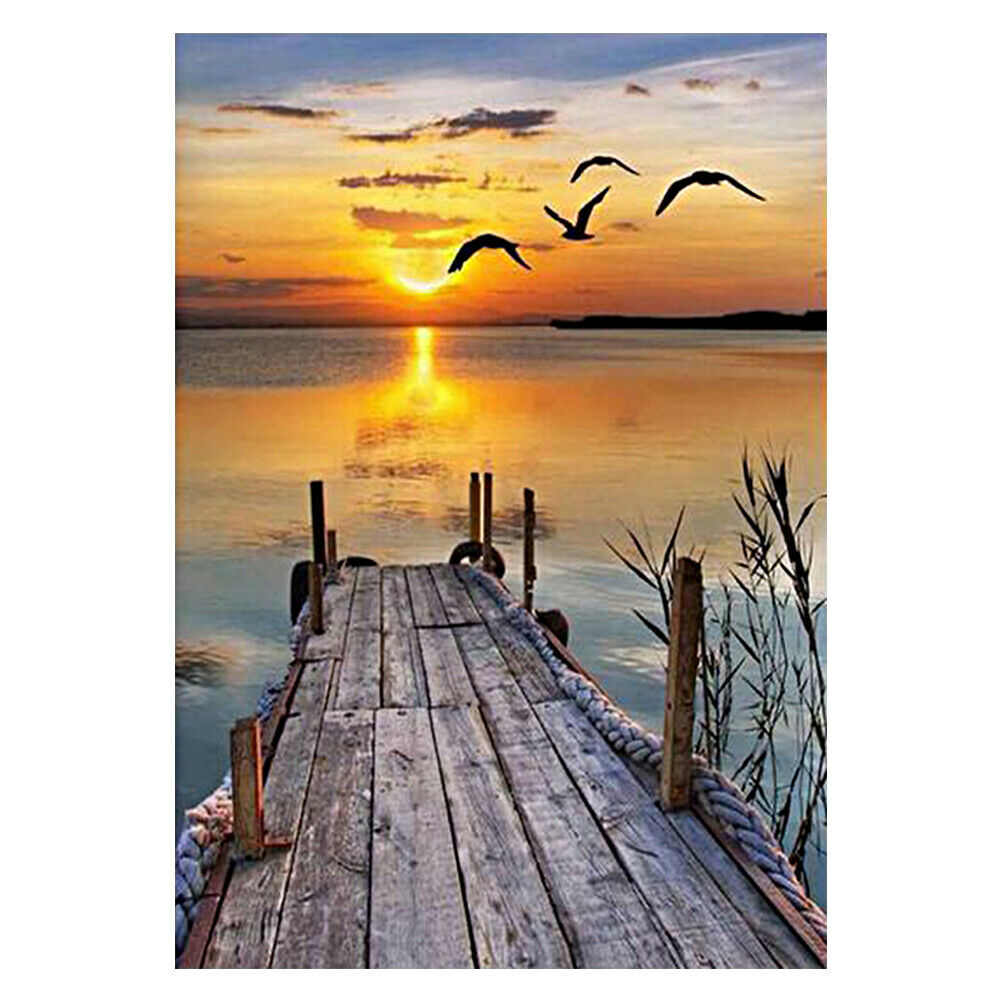 The Sea 5D Full Drill Round Diamond Painting DIY Needlework Cross Stitch @