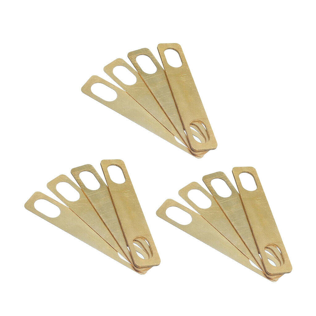 12 Pieces 0.2mm,0.5mm,1mm Neck Shims for Guitar Bass Accessories