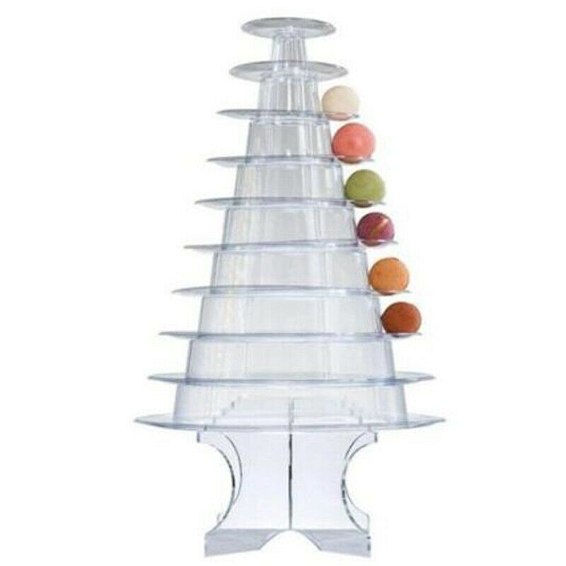 10 Tiers Macaron Tower Macaroon Display Stand Baby Shower Birtay Party Cake DeR1