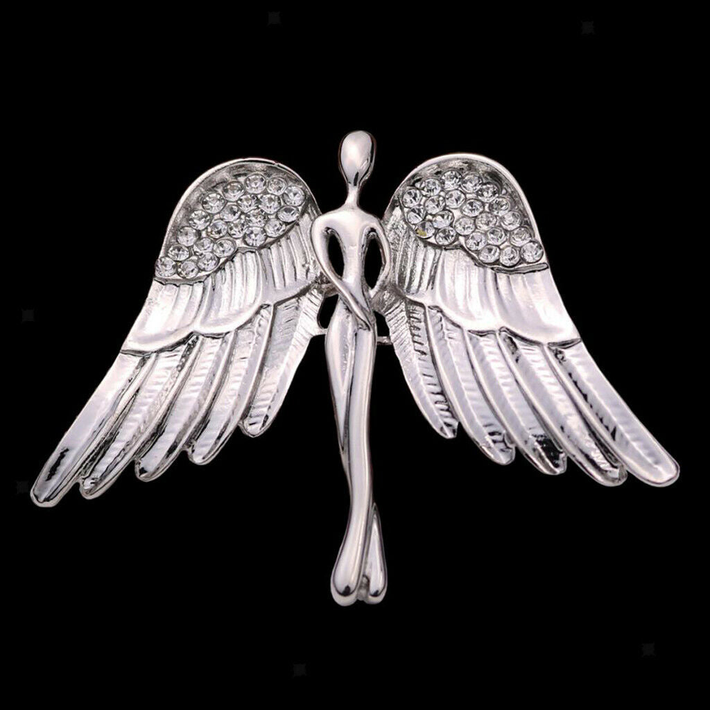 Fashion Eagle Wings Brooch Pins Charming Crystal Brooch Pin for Men Women