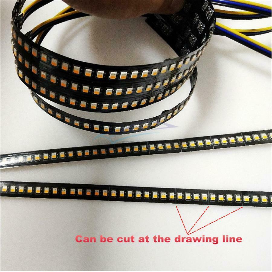 1 Pair 18CM Flowing DRL/Turn Signal Strip Tape Lights For Car  Inside Or Outside