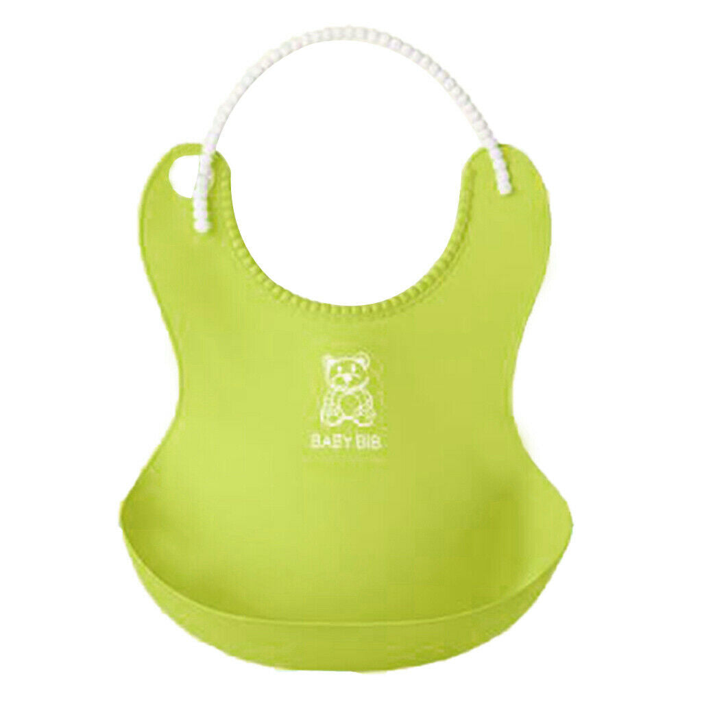 2 Pack Waterproof Silicone Baby Bibs for Babies & Toddlers Soft, Unisex,