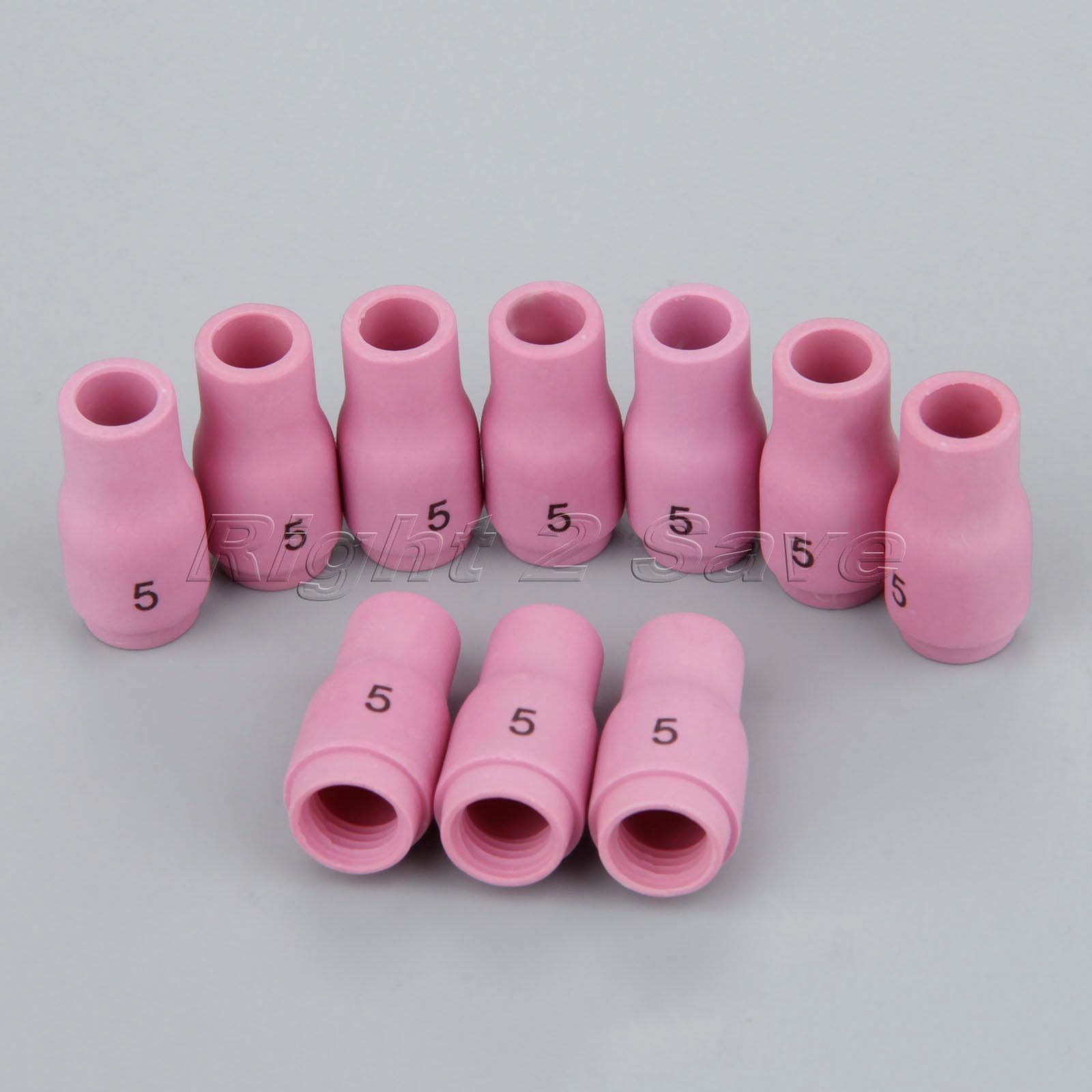 New 10pcs 13N09 #5 TIG Alumina Ceramic Cup For Use With 9 20 And 25 Torches