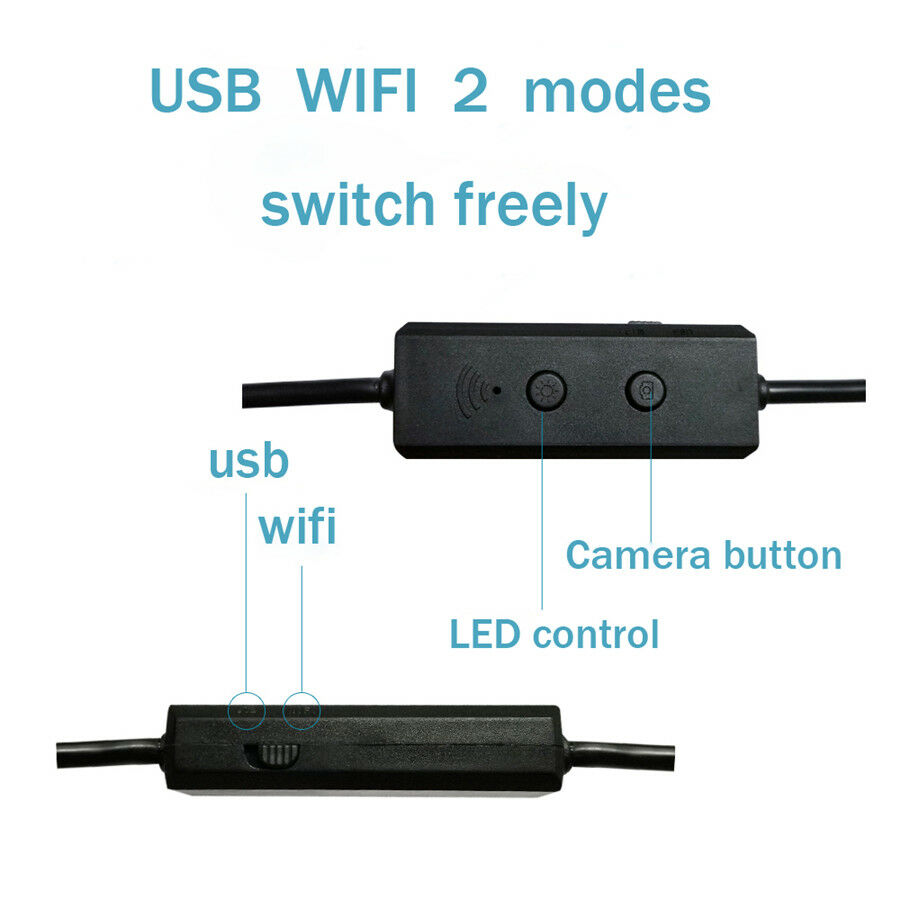 2M 8LED Endoscope Camera PC Endoscopio 720P Inspection Camera for Android IOS