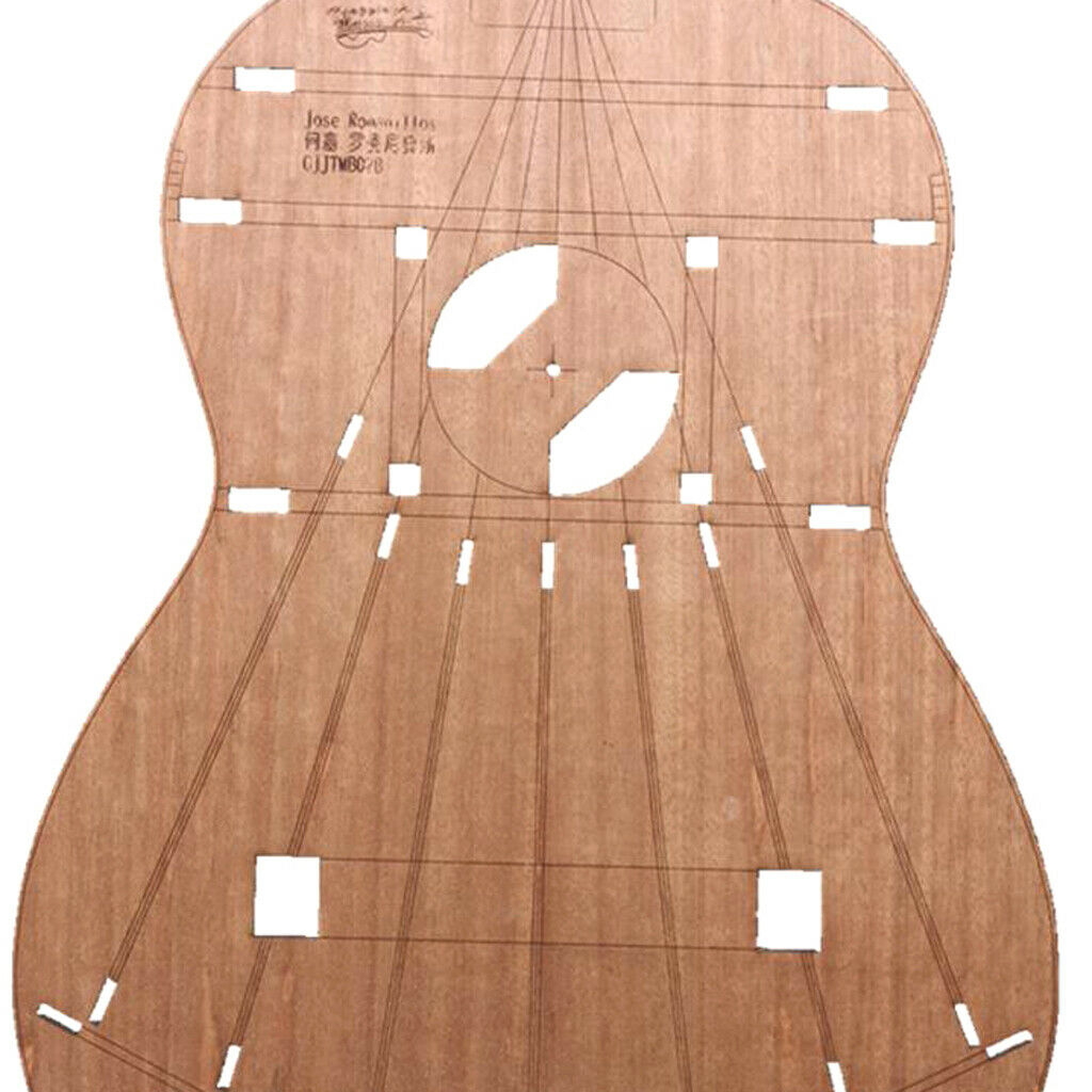 Premium Classical Guitar Body Template Layout for Jose Romanios Guitar, Building