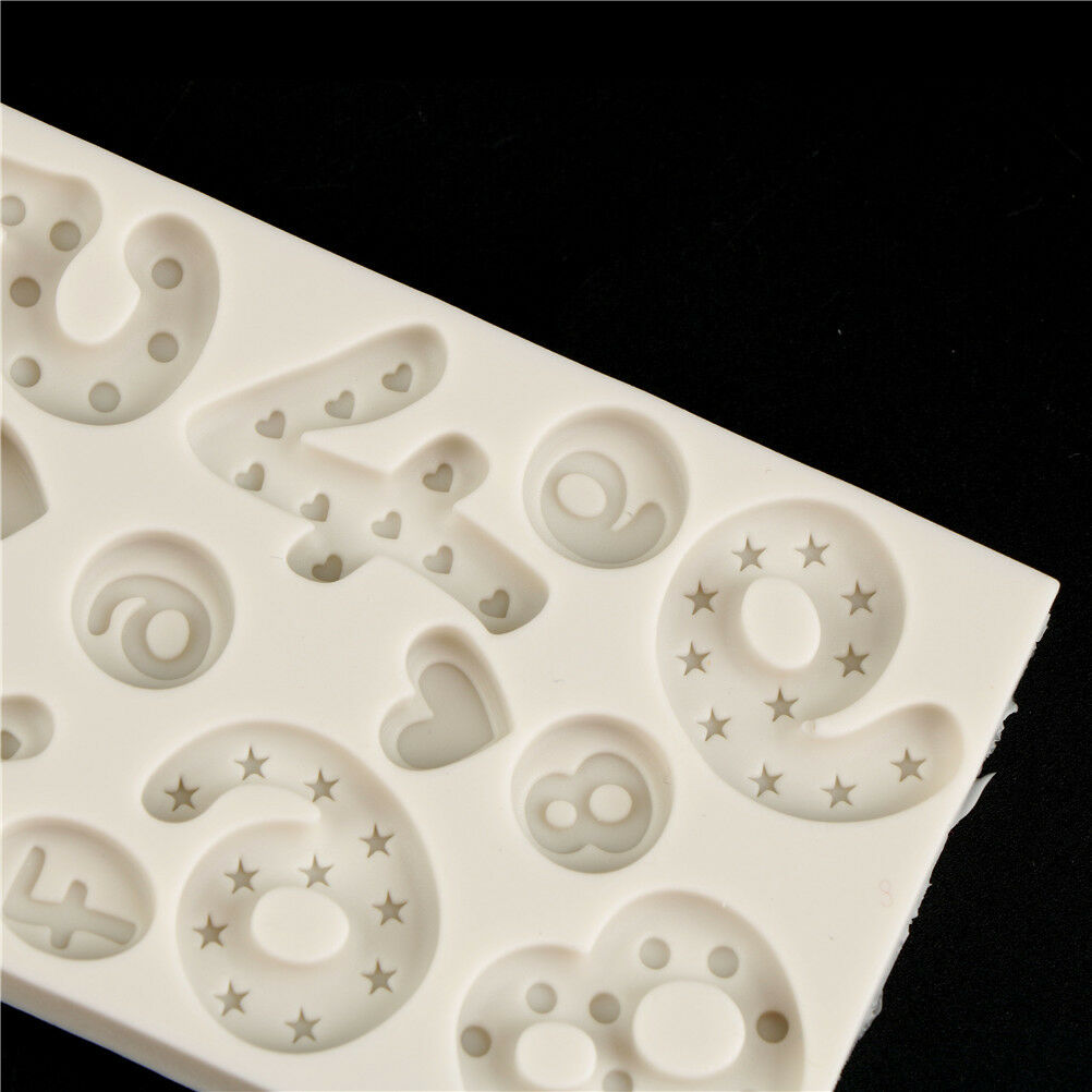 Beauty Number silicone mold fondant molds cake decorating tools chocolate mol.DD