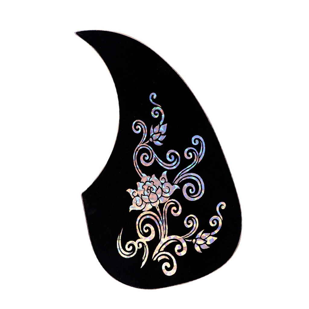 Acoustic Guitar Pickguard Sliver Flower Scratch Plate Pickguard for 40" 41