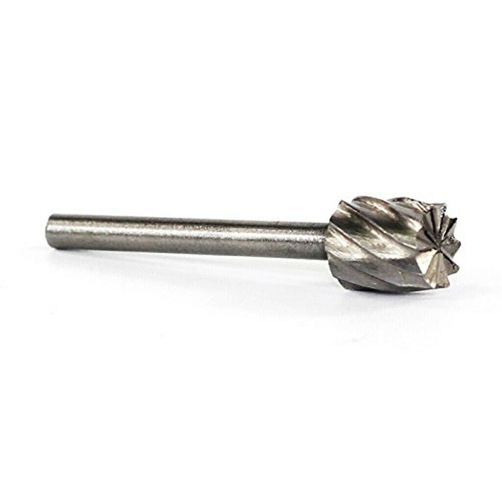 6pc Hss Rotary File Rasp 1/8" 3mm Engraving Bit Burr Wood Metal Grinding