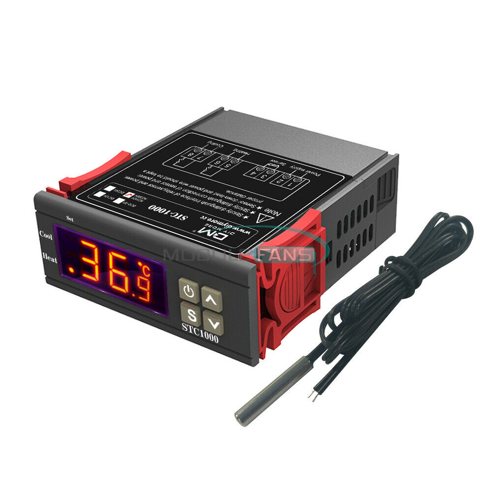 Expansion board module STC-1000 Digital Thermostat AC 110-220V NTC Red Display