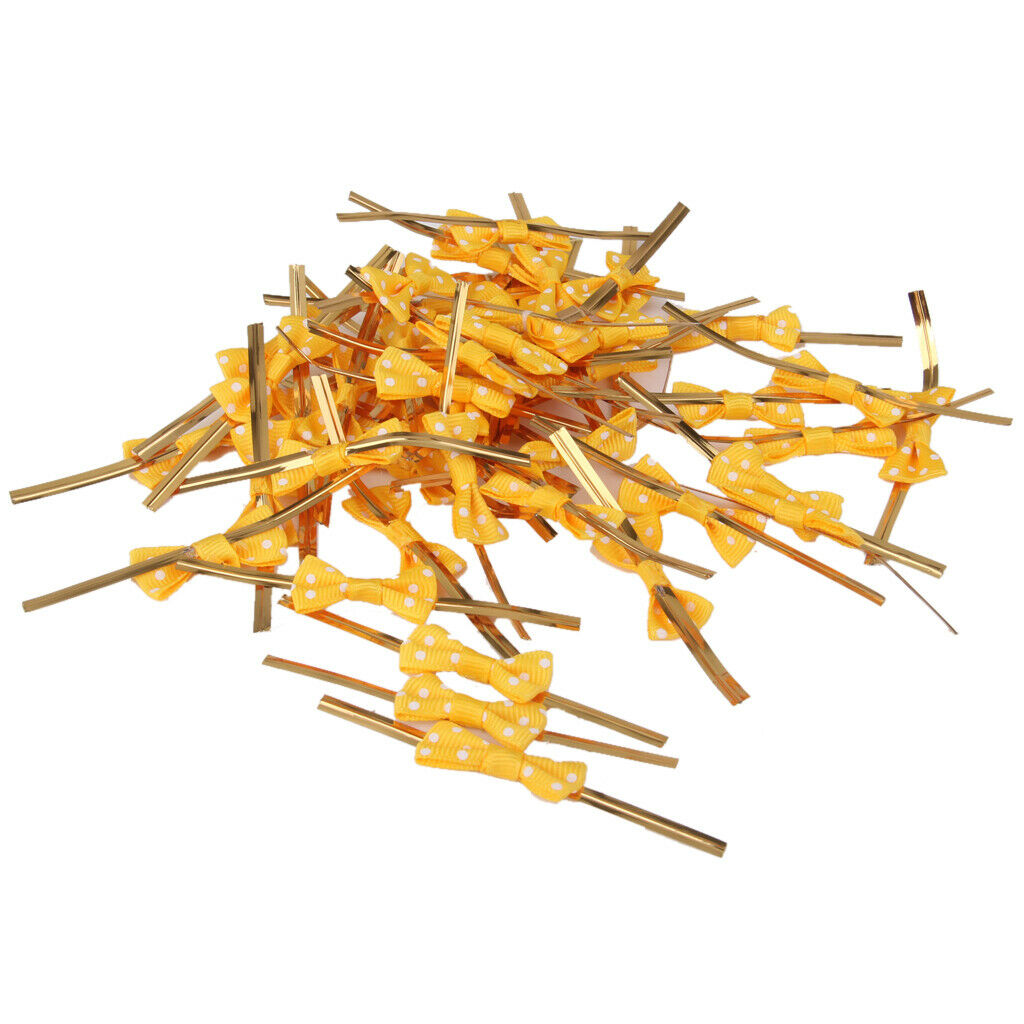 100 Pieces of Plastic  Ties Trim for Wedding Party Bakery