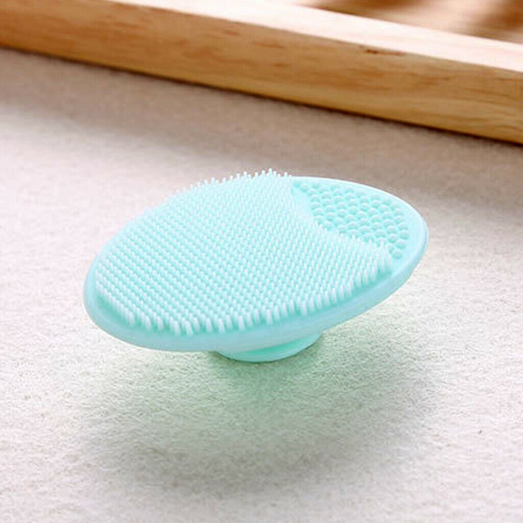 Set of 2x Exfoliator Face Cleansing Pads Silicone Facial Skin Pores Scrubber