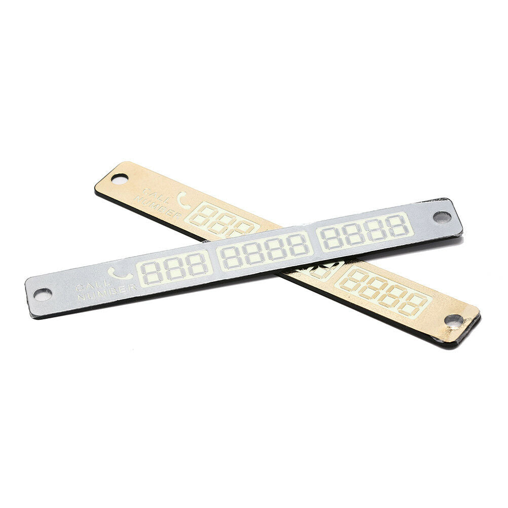 1pc Night Luminous Temporary Car Parking Card Plate Card Telephone Number Car Lt