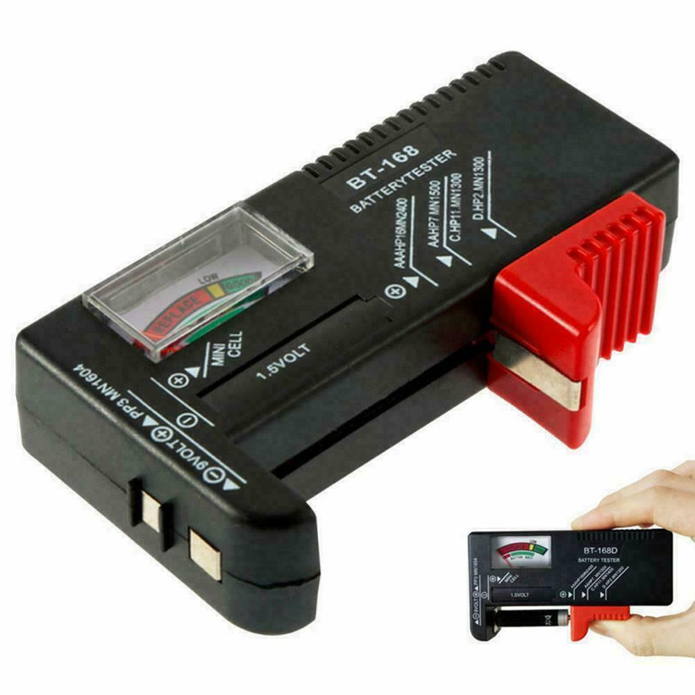 Universal Battery Tester Tool AA AAA C D 9V Button 0 Checker FAST L0Z L7W2