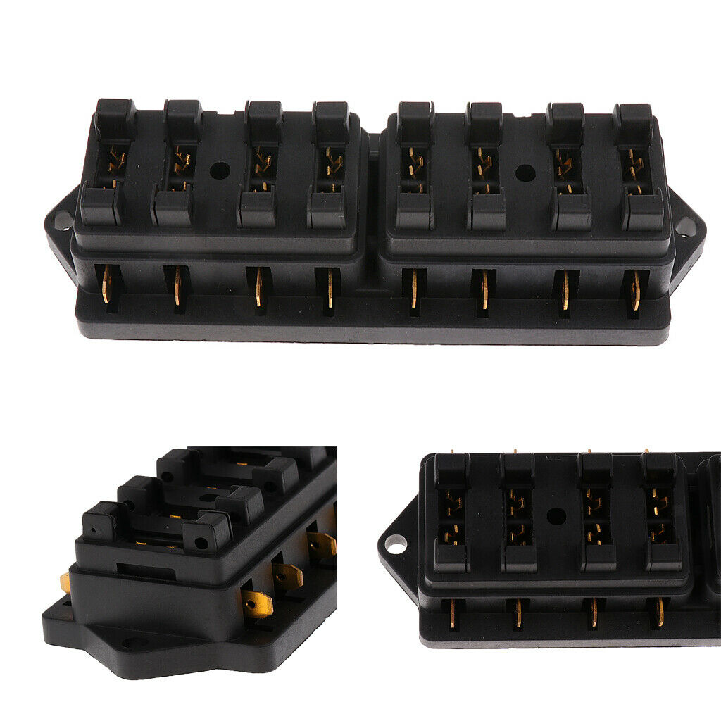 4 Way Car Vechile Circuit Automative  Block 4pcs FUSE & 8 Way Car Fuses